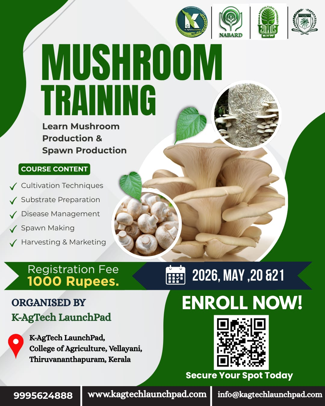 Mushroom Training 2026 Poster